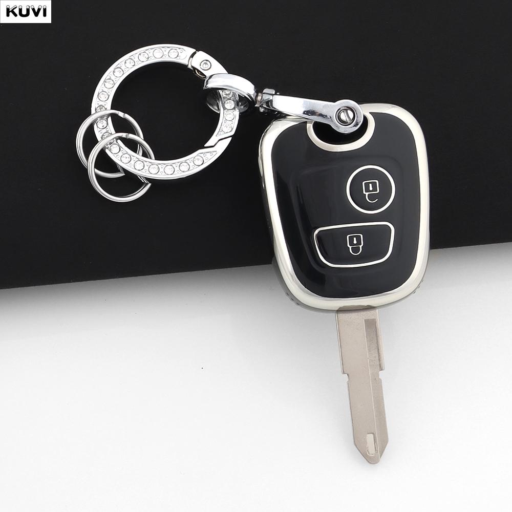 2 Button Tpu Car Remote Key Case Cover Shell Fob Keychain For Peugeot 107 206 207 307 For Citroen C1 C2 C3 C4 For Toyota Aygo