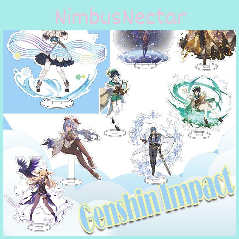 Exquisite Genshin Impact Barbatos Keqing Barbara Acrylic Figure Stand For Display Decor