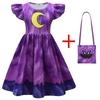 Meisjes dutjesjurk cartoon lachende beestjes cosplay kostuum kinderkleding hondendag Prinses mode verjaardagjurken vestidos giftaa
