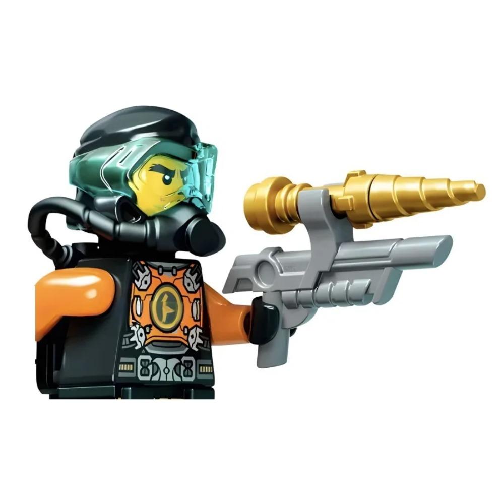 8cm Ninja Set Building Blocks Woodfire Dragons Forbidden Five Mini Action Figure Toys