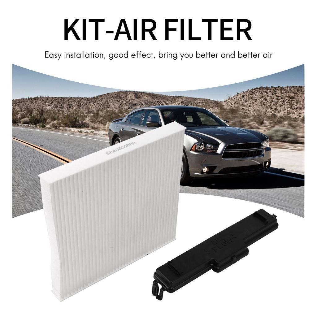 B07A-For DODGE RAM 1500 2500 3500 Cabin Air Filter Kit Cabin Air Filter Filter Access Door 68052292AA 68318365AA