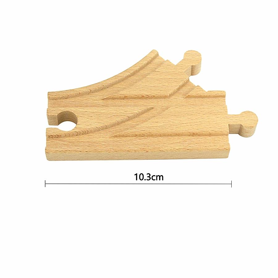 Kinds Of Wooden Track Accessories Beech Wood Railway Train Track Connector Toys Fit Biro All Brands Wooden Tracks Lights Toys