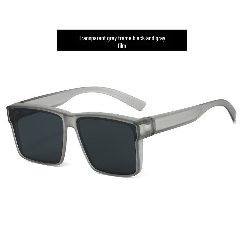 

GM Unisex Overglasses: Anti-UV Driving Sunglasses, Fashionable Sun Protection, Wear Over Prescription Glasses, 2-in-1 Design