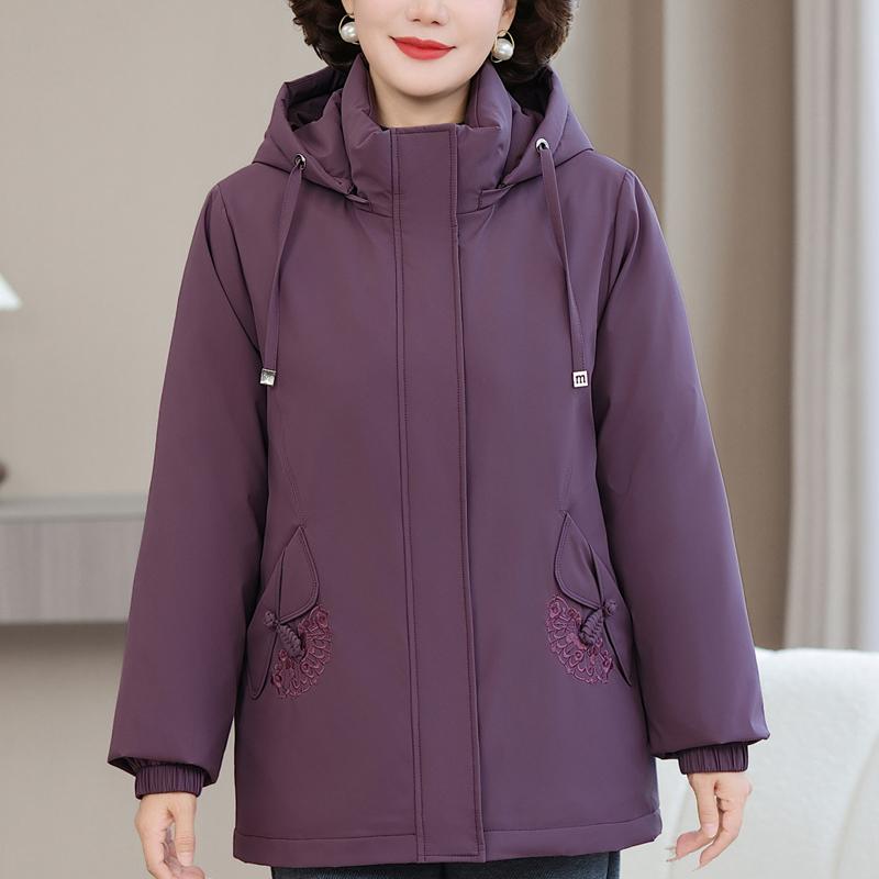 Plus Size XL-6XL Middle Age Women's Down Jackets Winter Parkas Elegant Loose Thick Warm Down Coats Woman Outerwears