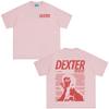 New Style Tee Washed Vintage TV Play Dexter Morgan T-shirts Unisex Women Casual Oversized TShirts Unisex's High Quality Cotton T-shirt