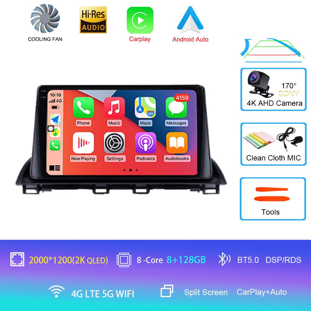 Android 14 Video Player Car Radio For Mazda 3 Axela 2013 - 2018 Multimedia Stereo Autoradio Carplay GPS Navigation 5G WIFI DSP