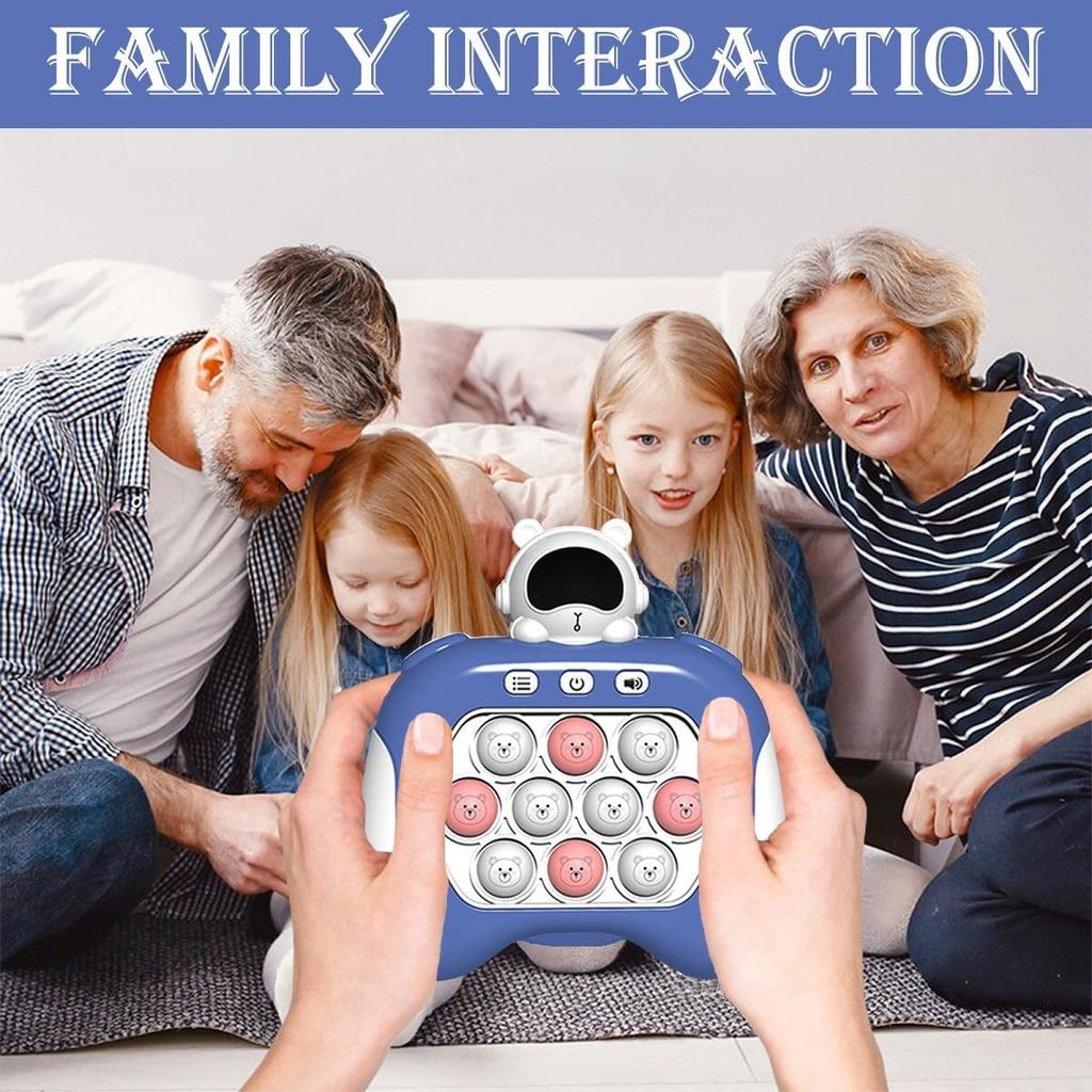 Joc rapid de împingere, Pop Fidget Light Up It Pocket Game pentru copii cu vârste între 3-12 ani, jucărie de joc senzorială portabilă cu 4 moduri de petrecere Joc rapid de împingere Jucării Fidget