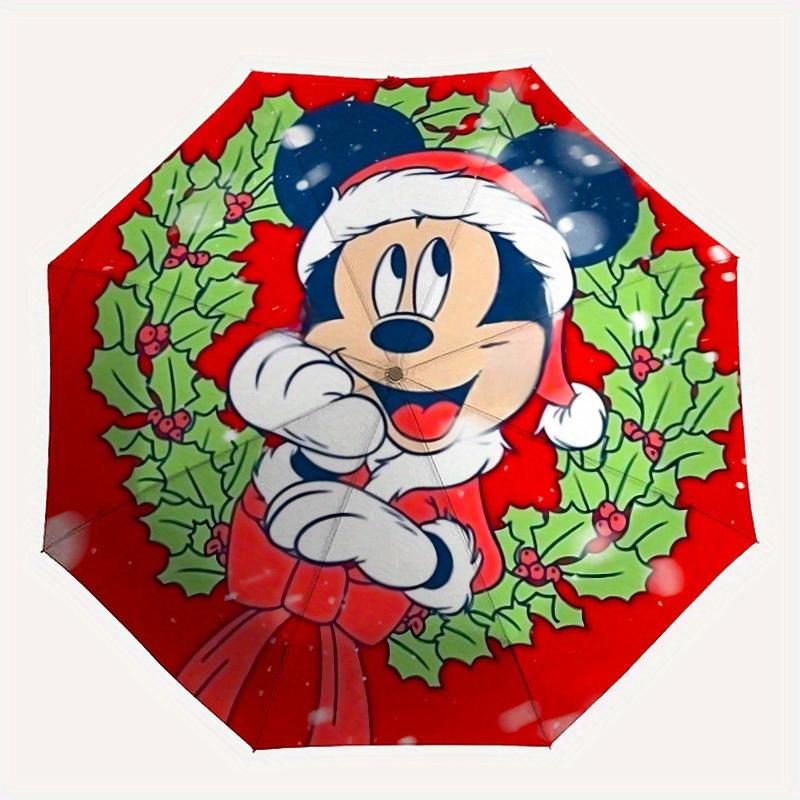 

1pc Christmas Mickey Automatic Folding Umbrella, Compact Portable Travel Umbrella, Perfect Gift for Friends yy250806037