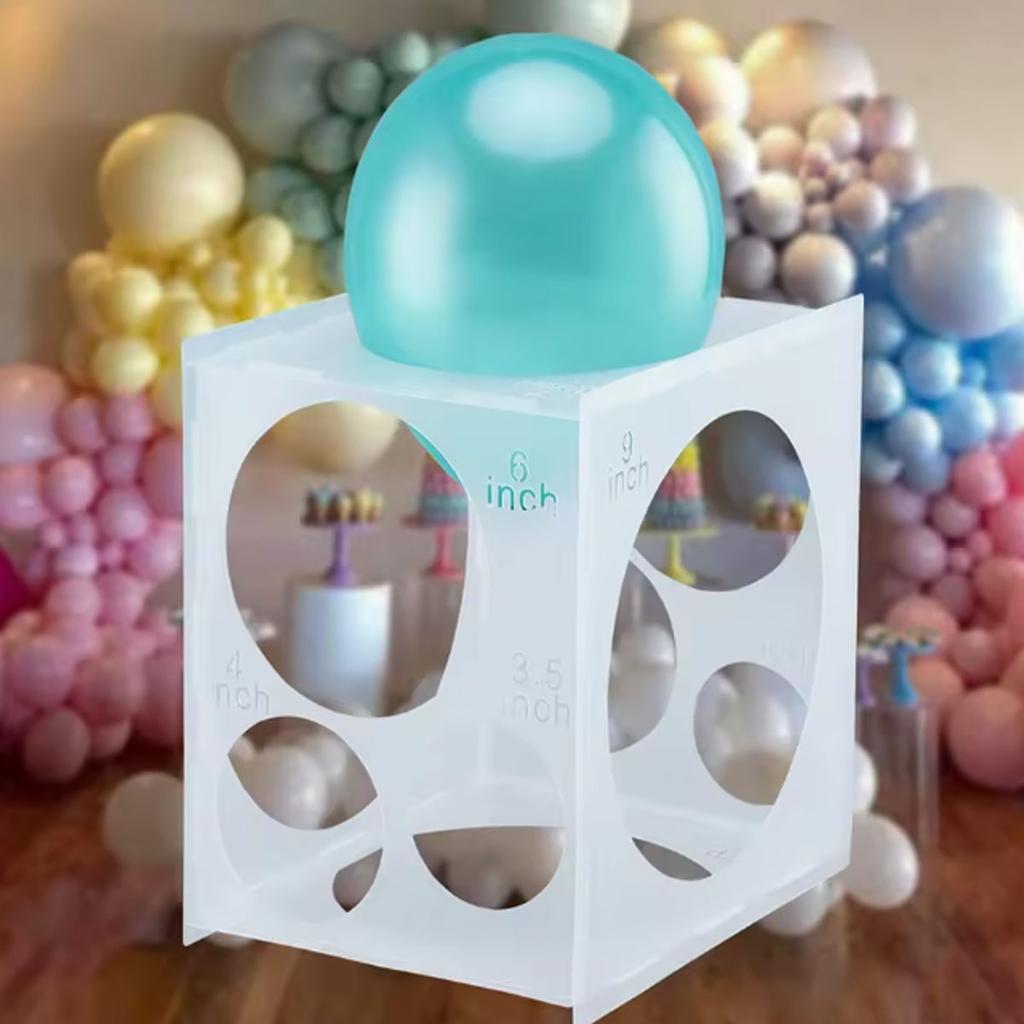 Folding Balloon Size Measurement Box Template Cube Balloon Size Measurement Tool Wedding Party Balloon Arch Column Decoration