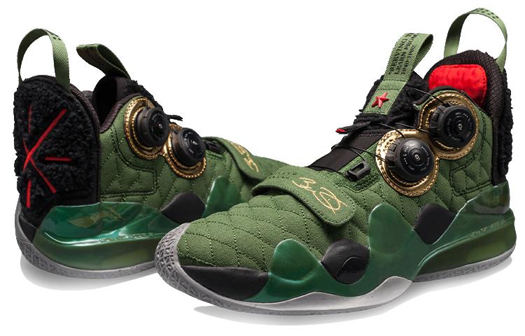 Li Ning Way Of Wade 8 Screwdriver, Lei Feng Leather Cushioning Slip Resistant Abrasion Resistant Mid top ABEP001-8