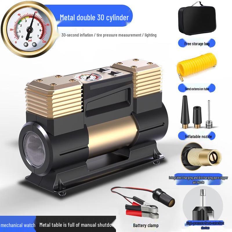 YunDuo Dual Cylinder Car Tire Inflator Kit