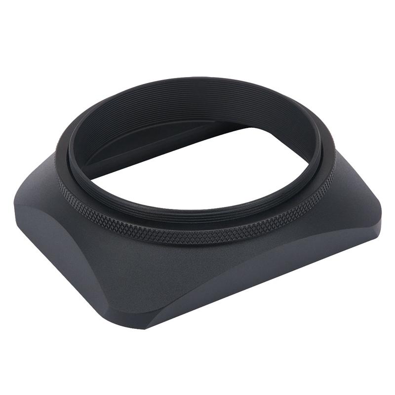 Haoge 62mm Square Metal Screw-in Mount Lens Hood Shade with Cap for Hasselblad XCD 45Pmm F/4 Lens
