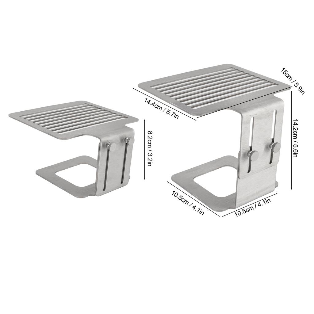 Kaffeemaschinen-Waagenständer Edelstahl Höhe Starker Wiegeständer