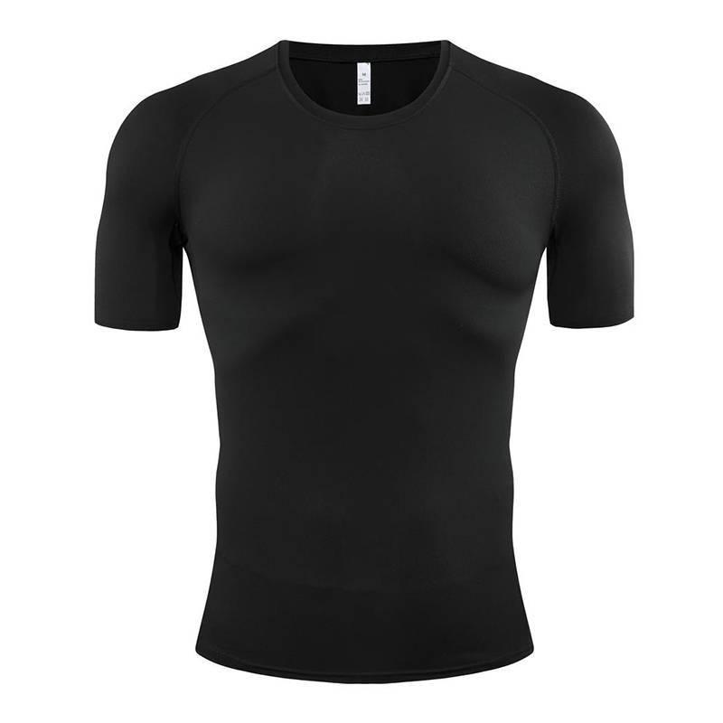 Men's Quick-Dry Short Sleeve Running T-Shirt - Breathable Summer Fitness Top