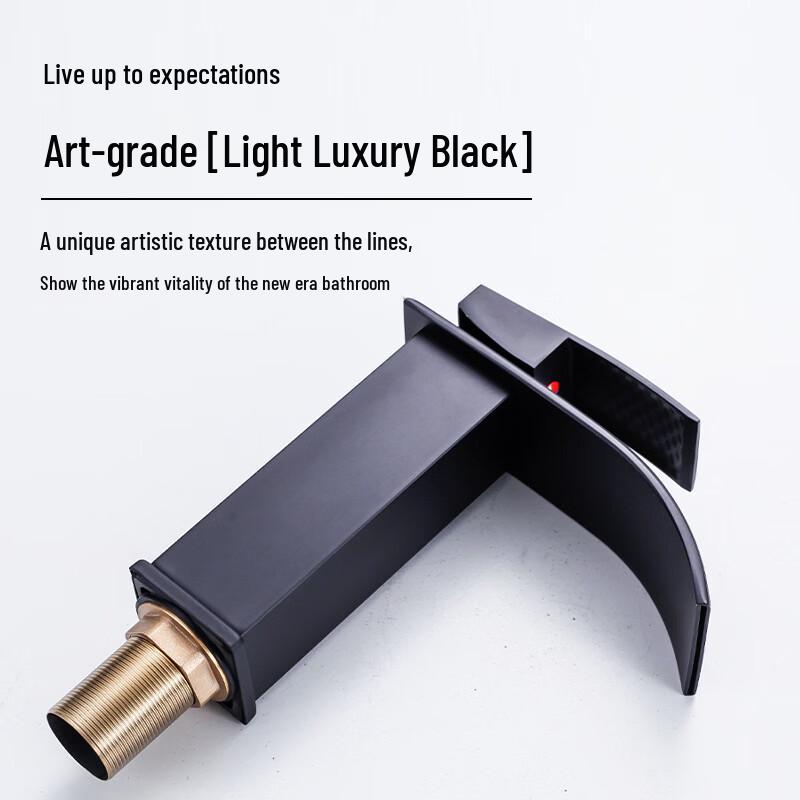 Stainless Steel Tall Flat Spout Basin Faucet