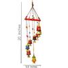 Handmade Rajasthani Metal Multicolor Bells Wall Hanging for Home Decor | Living Room | Bedroom | Door Hanging(Pack of 1)