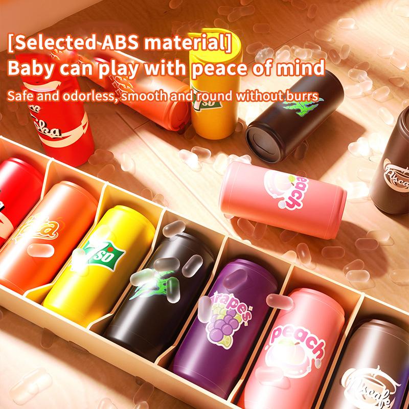

Children S Fun Beverages Color Match Toys 20Bottles + Base,Early Childhood Guessing Memory Training Interactive Puzzle