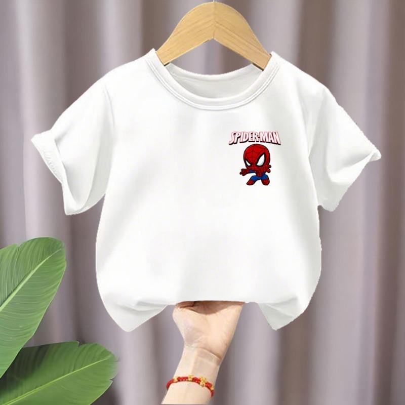 2026 Summer New Styke Boys Casual T Shirt Mickey Printed Children's O Neck Short Sleeve Tops Kids Fashion Outdoor Clothes Comfy
