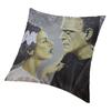 Flirtationship Bride Of Frankenstein Cushion Cover Horror Film Floor Pillow Case For Sofa Fashion Pillowcase Home Decor