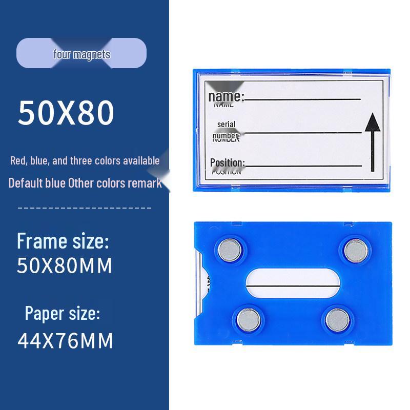 Magnetic Warehouse Shelf Label Holder Strip for Storage Organization