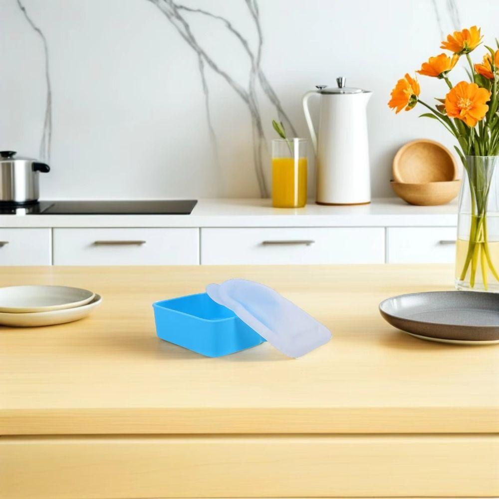 Airtight Silicone Sandwich Box With Lid Prep Keeper Dishwasher Safe Food Container Snacks