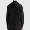 STONE ISLAND Metal Nylon Spliced Brushed Cotton Sweatshirt Men Sweatshirt Black 751564741-V0029