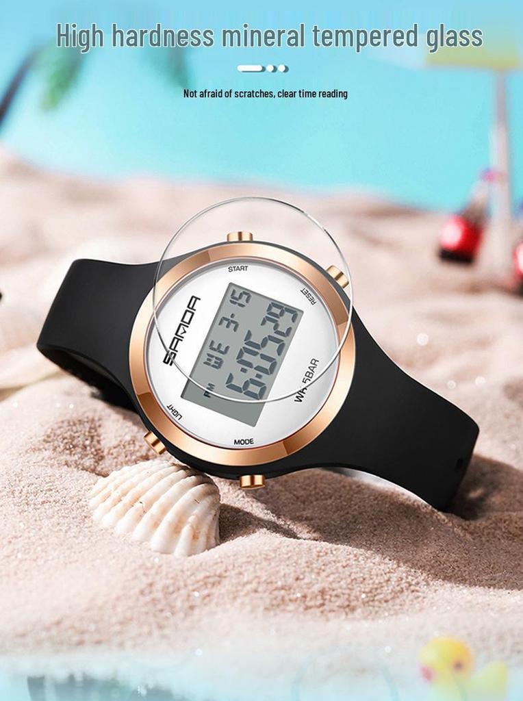 Sanda Colorful Multi-Function Waterproof Sports Watch for Men & Women