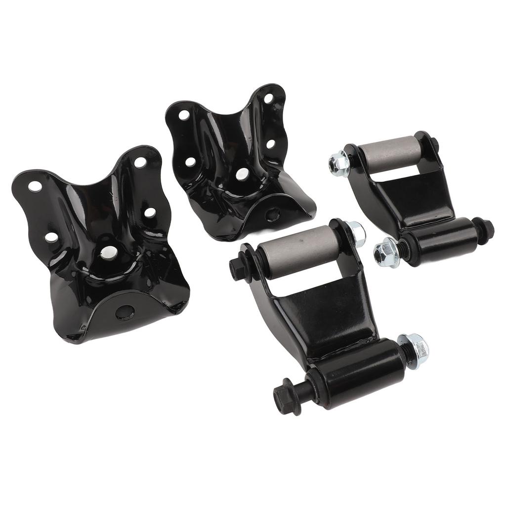 Rear Leaf Spring Shackles Hanger Brackets Repair Kit Steel High Strength 722‑001 for B2500 B2300 B3000 B4000
