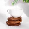 Dining Decor Wooden Coasters Anti-scald Mat Lotus Root Slice Wood Pads Coffee Mug Pad Tea Cup Mats