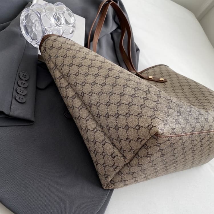 Printed light luxury fashion pattern shoulder bag tote bag