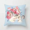 Luxury Home Decor Pillowcase Simple Red Pink Flower Pattern Cushion Cover Living Room Sofa Cushion Cover