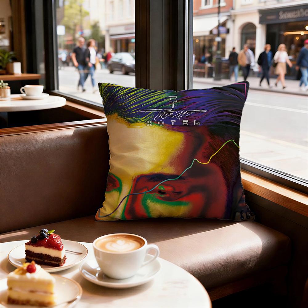Music Tokio Hotel Cushion Cover Decorative Cushions Covers Cover Sofa X Pillow Piece X X Pillowcase