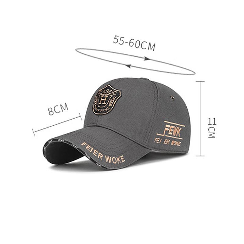 Spring Autumn Embroidered Baseball Cap for Men Women Sun Hat