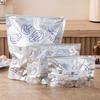 ZISIZ Large Aluminum Foil Zipper Freezer Bags