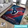 Custom NameTexans basketball Carpet, Indoor Rug, Chair Rug, Living Rooms, Doormat Made From Polyester Home Decor Birthday Christmas Gifts
