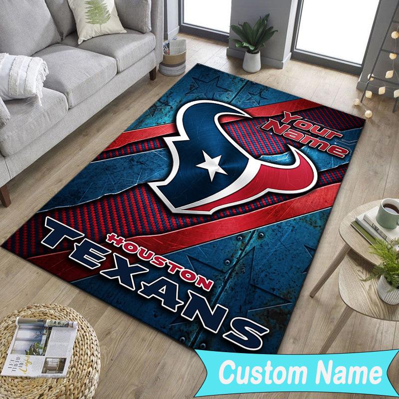 Custom NameTexans basketball Carpet, Indoor Rug, Chair Rug, Living Rooms, Doormat Made From Polyester Home Decor Birthday Christmas Gifts