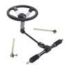 300mm Steering Wheel Kit Steel Good Adjustability for Go Kart Golf Cart UTV 110cc 125cc 140cc 150cc