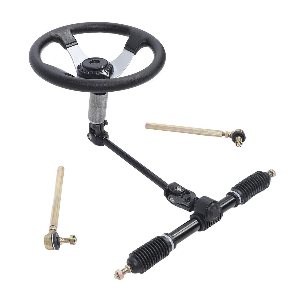 300mm Steering Wheel Kit Steel Good Adjustability for Go Kart Golf Cart UTV 110cc 125cc 140cc 150cc