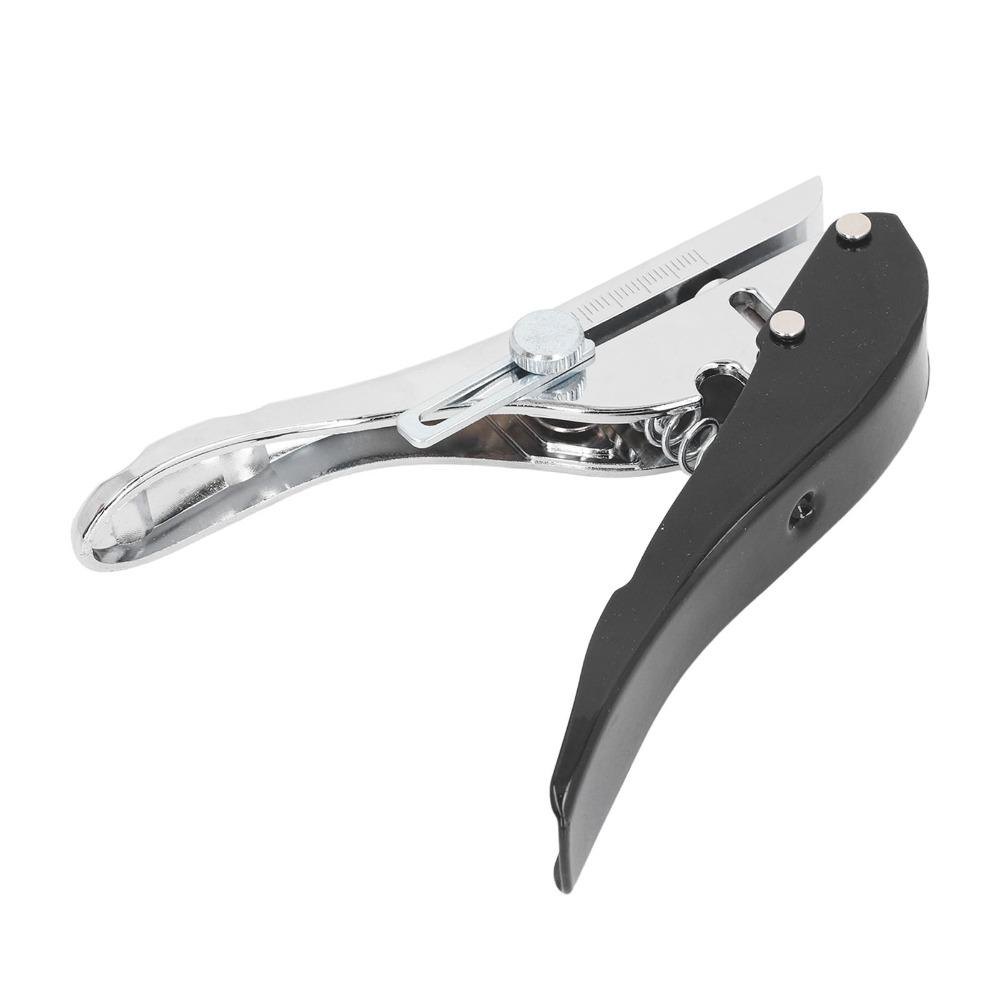 Zinc Alloy Single Hole Punch 6mm, 8mm,10mm Diameter Black Heavy Duty Hole Puncher Portable Design Handheld Use One Hole Punch