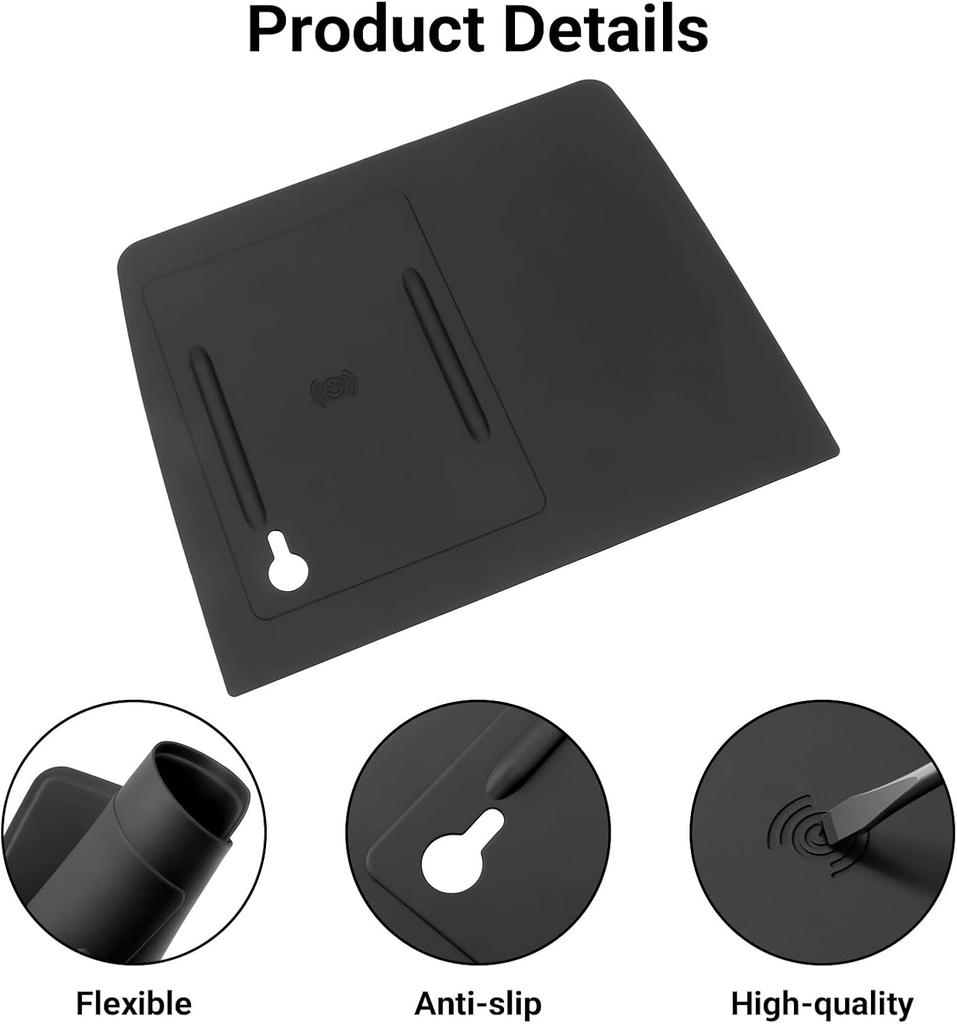 DLYXV1 Wireless Charging Anti-Slip Mat Compatible For Honda 2023-2026 Pilot Accessories Wireless Charging Mat For Indicator Light Port