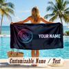 Custom Text Beach Towel, Soft Absorbent Swimming Multi-use TowelManchester City