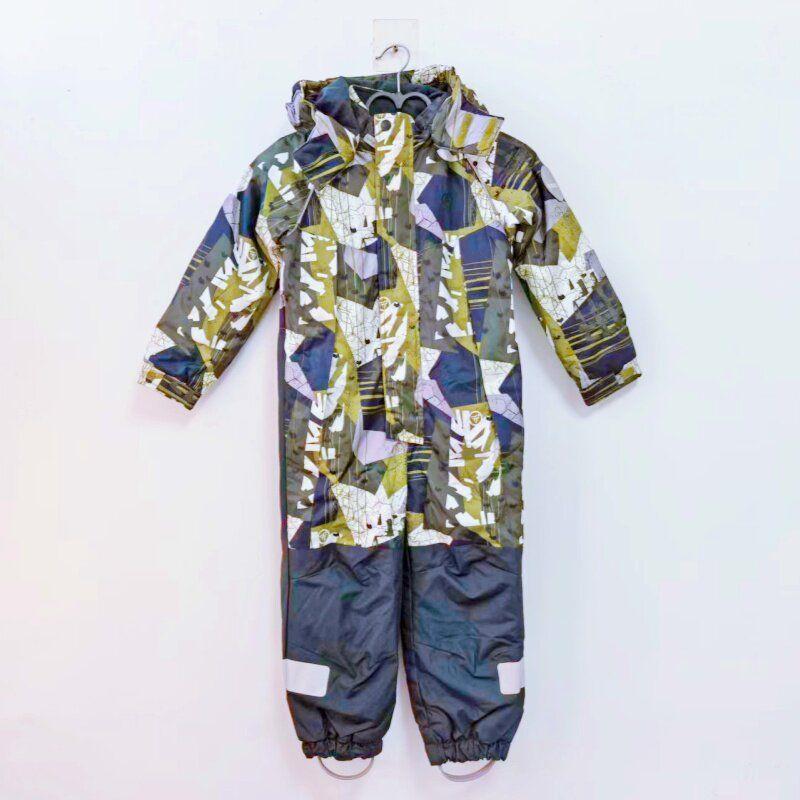 Exported to Northern Europe, Russia, Finland, Thin Cotton Windproof, Waterproof, Snowproof Children's One-Piece Ski Suit, Winter Model