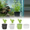 Water Plant Stand Fish Tank Hydroponic Planting Basket Planted Tank Glass Pot Hanging Aquarium Plant Holder Suction Cup Sponge
