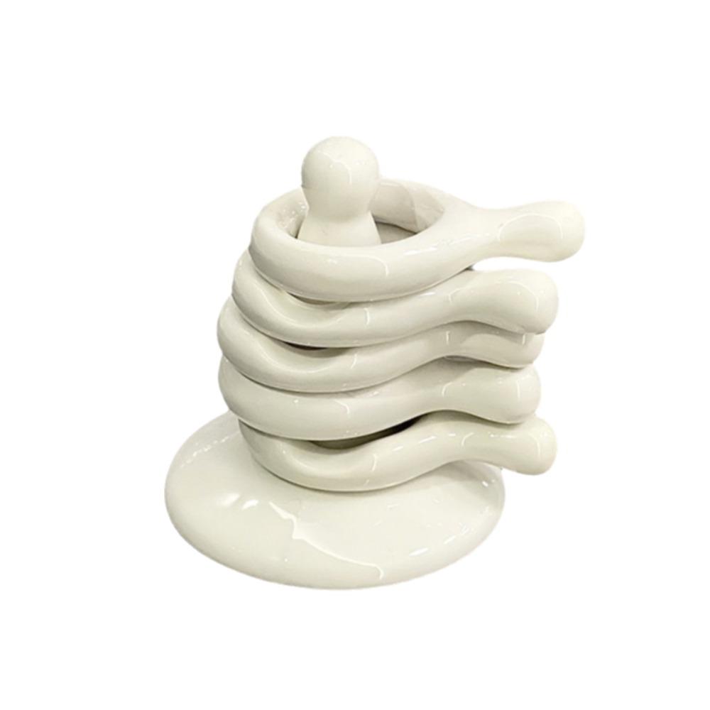 Stacking Ceramic Spoon Rest Set Q Shape Chopsticks Rack Chopsticks Pillow Dining Table Decoration