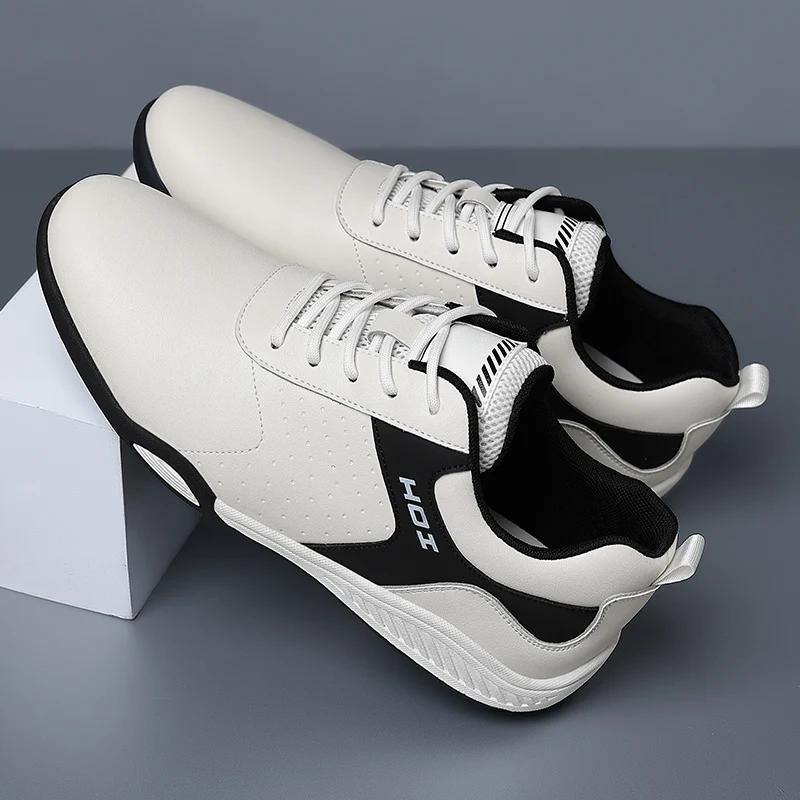 Fashion New Arrival Casual Leather Sneakers Fashion Male Treking Footwear Comfortable Men Tenis Masculino Lightweiht Travel Sports Shoes