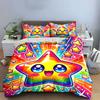 Rainbow Star Decor Gift Set Multiple Sizes Kid'S And Adults' Bedroom Exquisite 3Pc Bedding Set, Gift