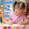 Sensory Stones Fidget Toys 6/8 Textured Worry Stones Social Emotional Stress Relief Toys for Special Needs