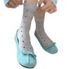 Damen Frühling und Sommer Dünne Polka Dot Mesh Tube Baumwollsocken