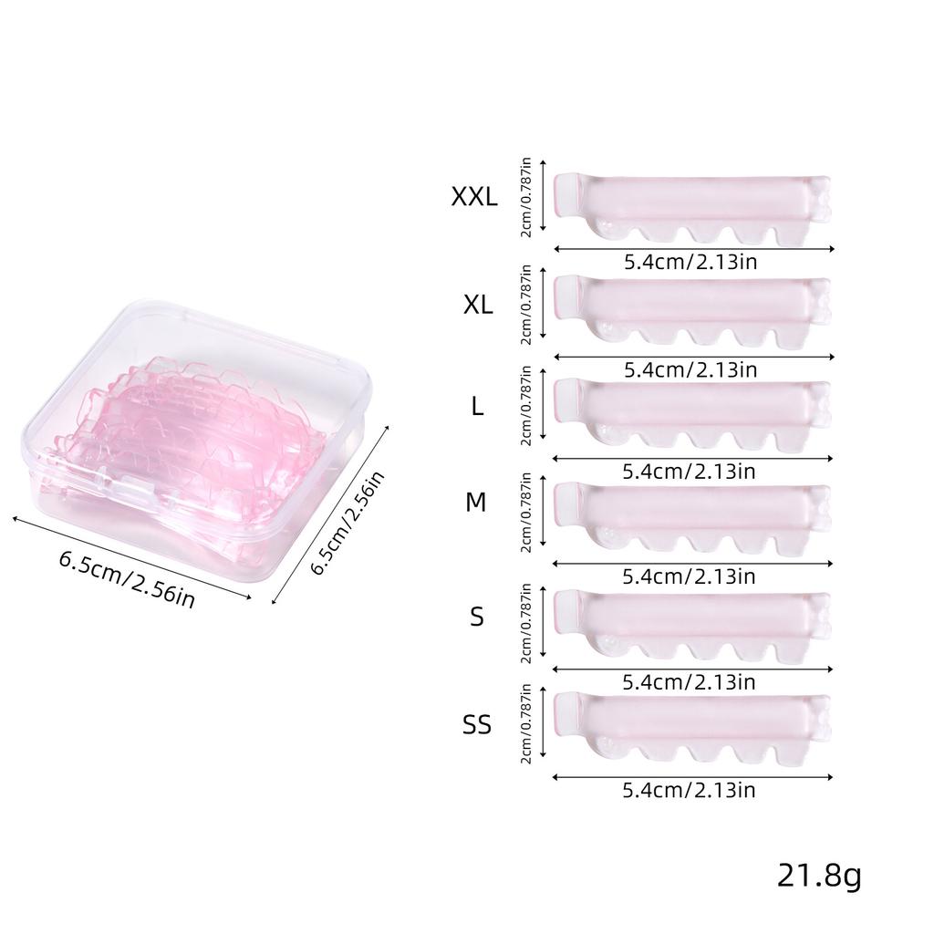 12Pcs/6size Lash Lift Pads, Jelly Lash Lift Rods Self Adhesive Silicone Pads C-Curl Eyelash Lifting Shield,DIY Use At Home