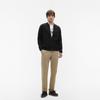 Tommy Hilfiger Suéter cárdigan suelto con cuello de béisbol para jóvenes, cremallera doble, ropa exterior para hombre MW0MW44255